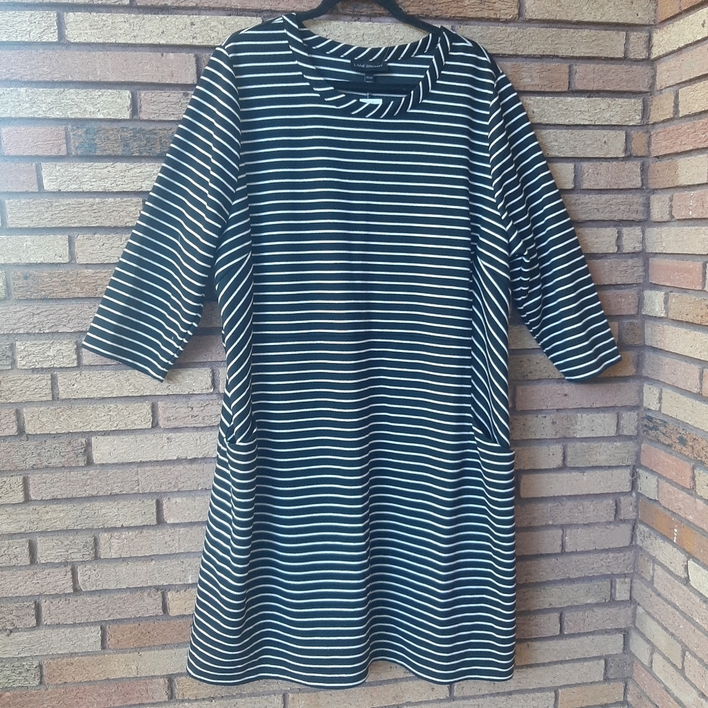 NWT Lane Bryant 22/24 Black and White Dress